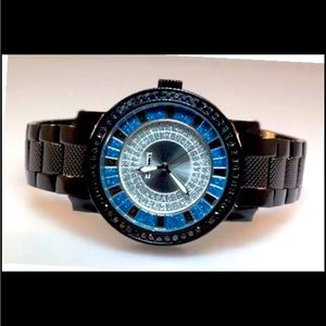 Joe Rodeo 2.25 ctw Mens Black Diamond Watch PJ1038A